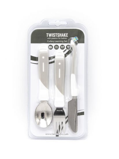 Набор приборов из нерж. стали Twistshake (Learn Cutlery Stainless Steel)_2 - Twistshake
