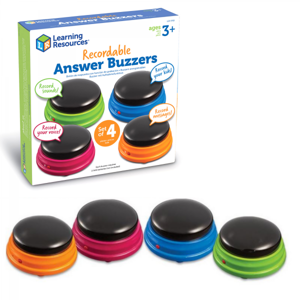 LER3769 Гигантские кнопки "Запиши свой звук" (4 элемента)