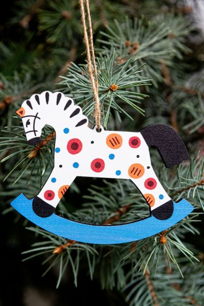 Ёлочная игрушка "Коняшка" арт.75