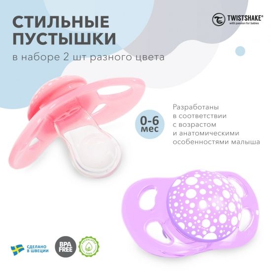 Пустышка Twistshake в наборе из 2 шт_2 - Twistshake