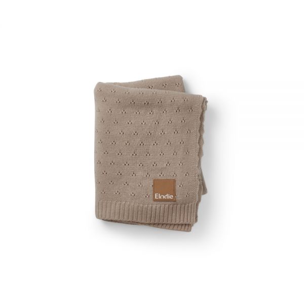 Elodie плед-одеяло из трикотажа пуантель, 75*100 см, Tender Taupe - ELODIE