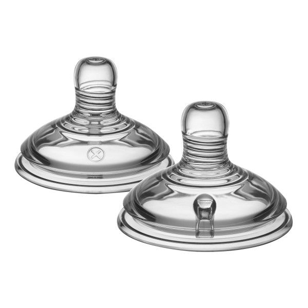 Tommee Tippee соска силиконовая для бутылочки Natural Start®, переменный поток, 0+, 2 шт. - TOMMEE TIPPEE