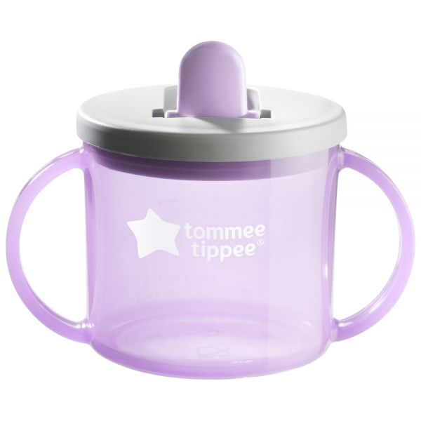 Tommee Tippee поильник, обучающая чашка с носиком и ручками, 190 мл, 4 м+, сиреневый - TOMMEE TIPPEE