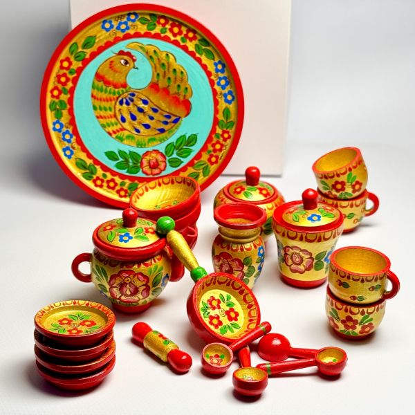 Набор деревянной посудки