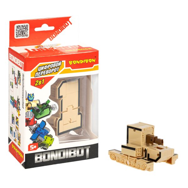 Трансформер BONDIBOT 2в1 цифра "1" Bondibon - BONDIBON