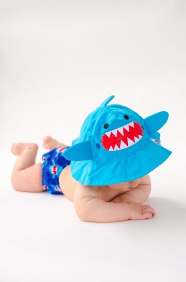 Подгузник для плавания и солнцезащитная панамка в наборе Zoocchini Акула - Zoocchini