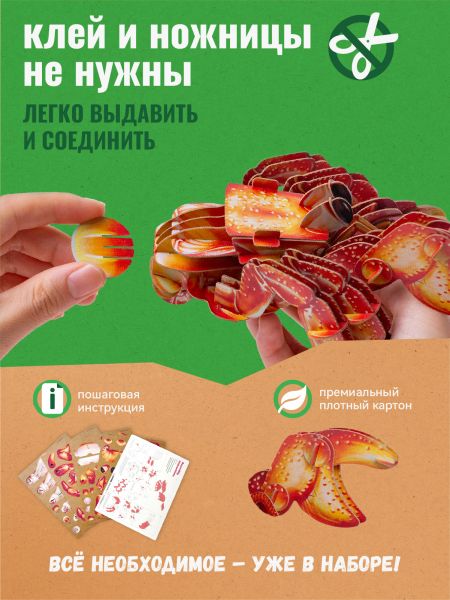 Картонный 3D пазл конструктор Makebug Bring Nature Home - Makebug