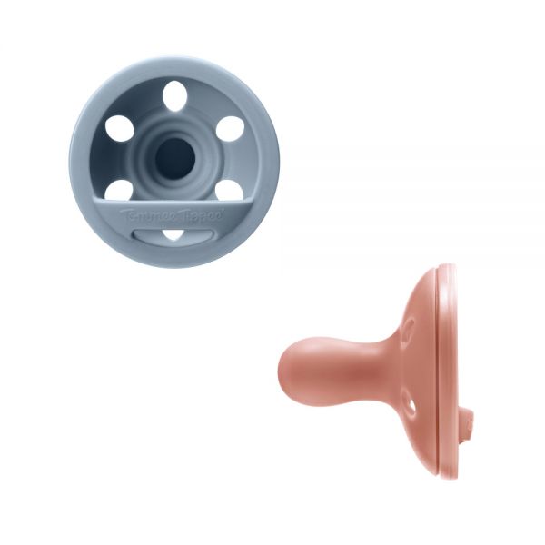 Tommee Tippee соска-пустышка силиконовая Close to Natural Breast-like, 6-18 мес., 2 шт. - TOMMEE TIPPEE