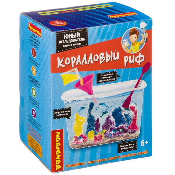Набор для опытов Bondibon "Коралловый риф" Японские опыты Науки с Буки - BONDIBON