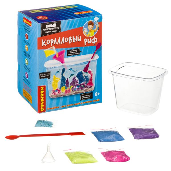 Набор для опытов Bondibon "Коралловый риф" Японские опыты Науки с Буки - BONDIBON
