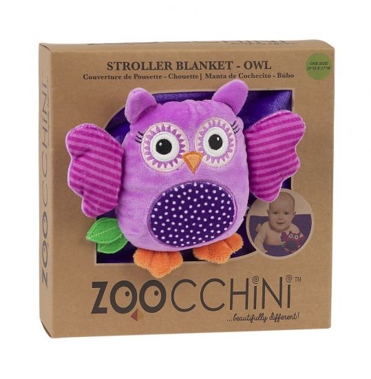 Одеяло с игрушкой Zoocchini Сова / фиолетовое - Zoocchini