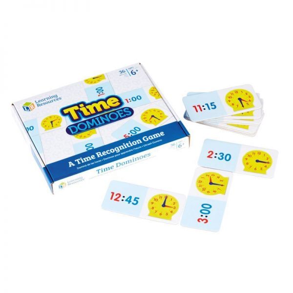 LSP2528-UK Развивающая игра "Учимся определять время. Домино"