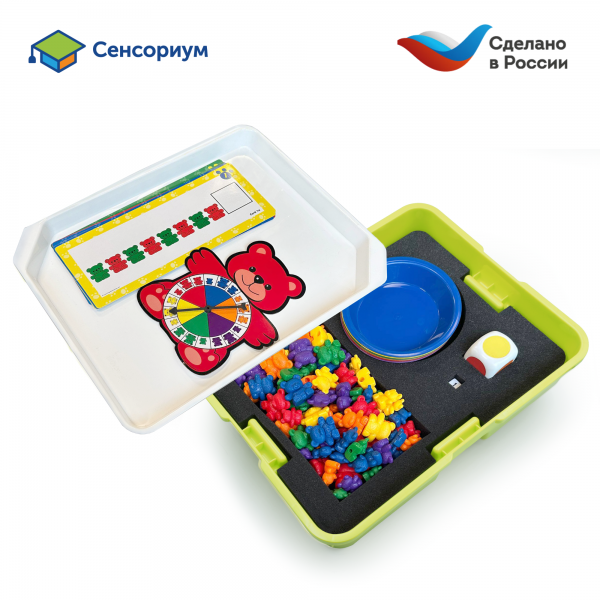 MS07441 Набор игрушек "Сортировка и счет. Семейка медведей"