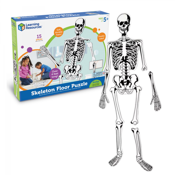 LER3332 Напольный пазл "Скелет" (122см., 15 элементов)