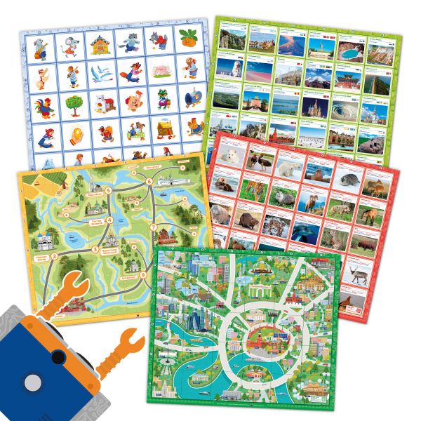 RB5001 Комплект тематических полей "Чудеса России" для робота Ботли (5 элементов)