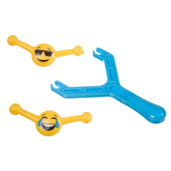 Рогатка Bondibon "Летящий эмодзи" голубой - BONDIBON