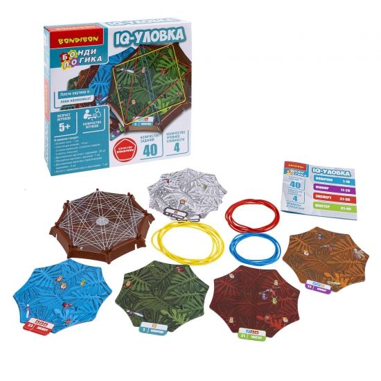 Игра настольная логическая IQ-УЛОВКА головоломка БондиЛогика Bondibon - BONDIBON