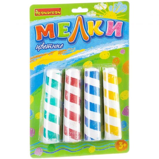 Набор мелков Bondibon Спираль 4 шт. - BONDIBON