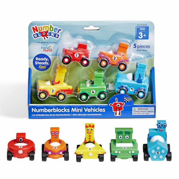 HM95405-UK Игровые фигурки Numberblocks в машинках