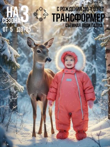 Комбинезон-конверт "трансформер", Фруктовый, 163ШМ/2 - MaLeK BaBy