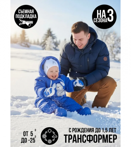 Комбинезон-конверт "трансформер", Василек, арт. 147шм - MaLeK BaBy