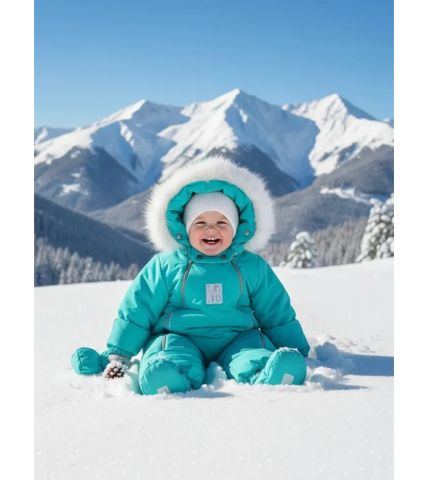 Комбинезон-конверт "трансформер", Аквамарин, 163ШМ/2 - MaLeK BaBy