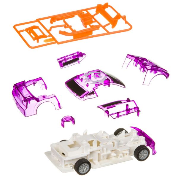 Инерционная машинка Bondibon "Краш-тест" фиолетовая - BONDIBON