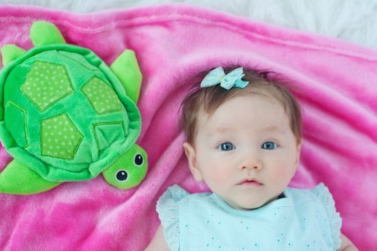 Одеяло с игрушкой Zoocchini Черепашка / розовое - Zoocchini