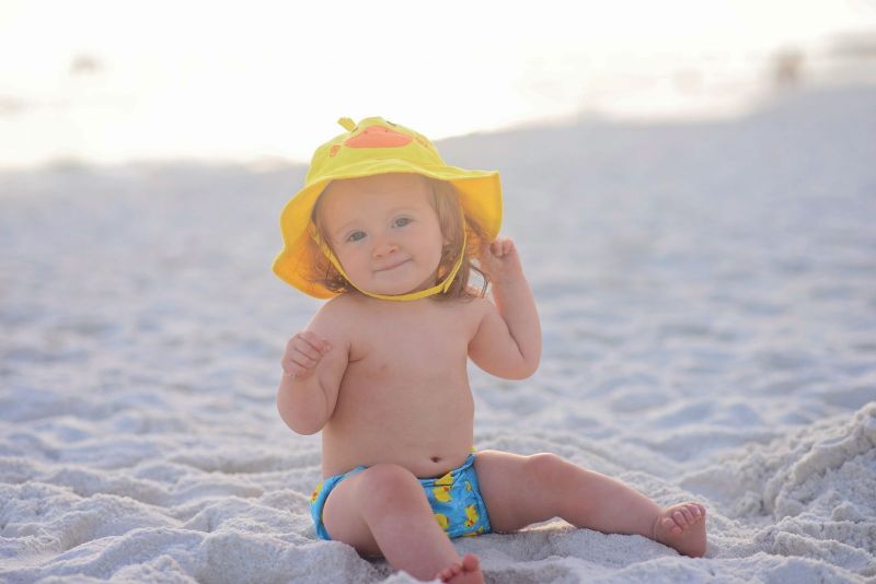 Подгузник для плавания и солнцезащитная панамка в наборе Zoocchini Уточка - Zoocchini