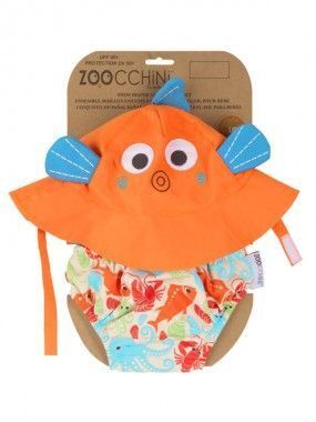 Подгузник для плавания и солнцезащитная панамка в наборе Zoocchini Рыбка - Zoocchini