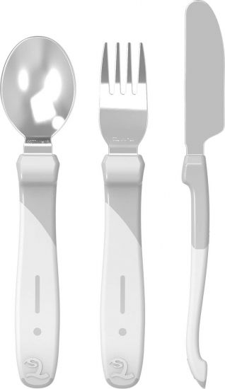 Набор приборов из нерж. стали Twistshake (Learn Cutlery Stainless Steel)_2 - Twistshake