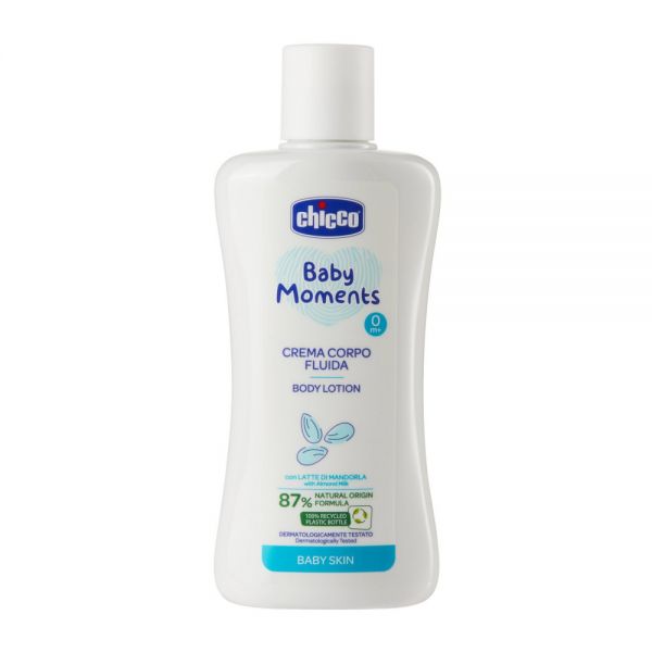 Chicco молочко для тела 0+ 200 мл Baby Moments с миндалем - Chicco