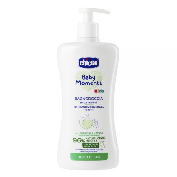 Chicco пена для ванны-гель для душа 2-в-1 500 мл Baby Moments Kids - Chicco
