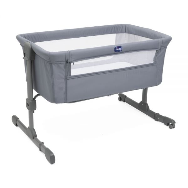 Chicco кровать приставная Next2Me Essential Stone Re Lux Grey - Chicco