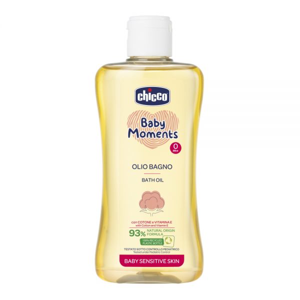 Chicco масло 0+ для купания для ванны 200 мл Baby Moments - Chicco