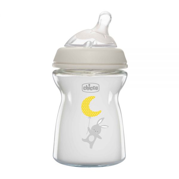 Chicco бутылочка стеклянная 250 мл Natural Feeling - Chicco