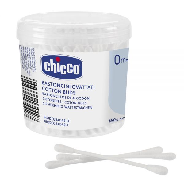 Chicco палочки ватные без ограничителя 160 штук - Chicco