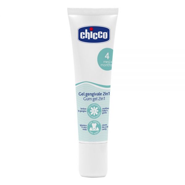 Chicco гель для десен 4 месяца+ при прорезывании зубов 2 в 1 - Chicco