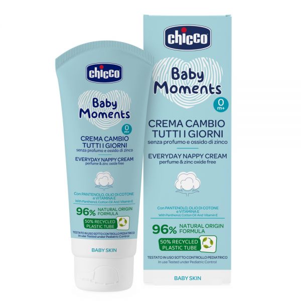 Chicco крем 0+ под подгузник для ежедневного использования 100 мл Baby Moments - Chicco