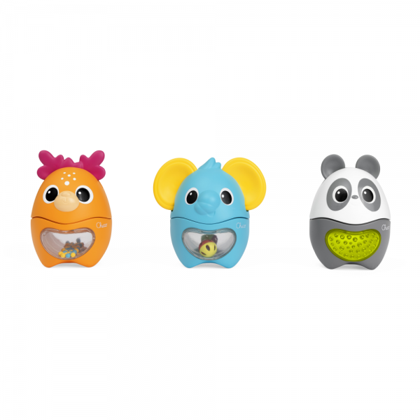 Chicco игрушка-пирамидка 3 в 1 Весёлые животные - Chicco