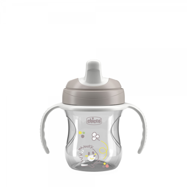 Chicco поильник 6 месяцев+ Training Cup 200 мл серый - Chicco
