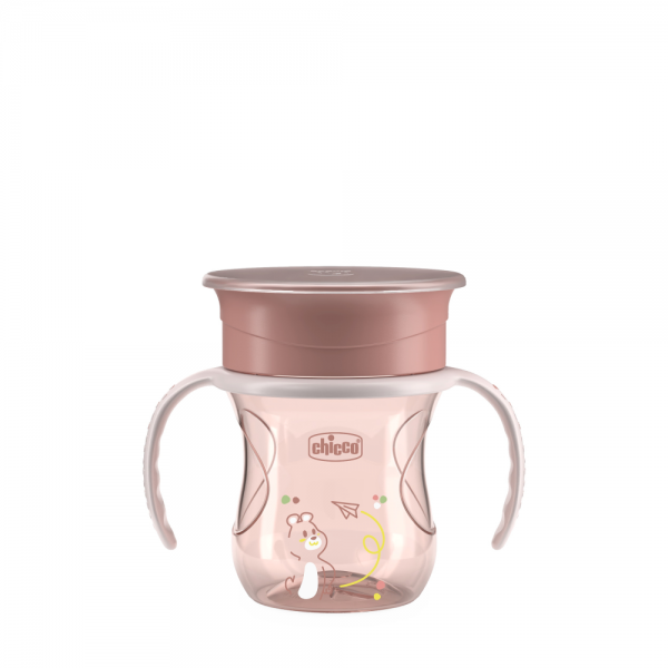 Chicco поильник 12 месяцев+ Perfect Cup 360, 200 мл розовый - Chicco