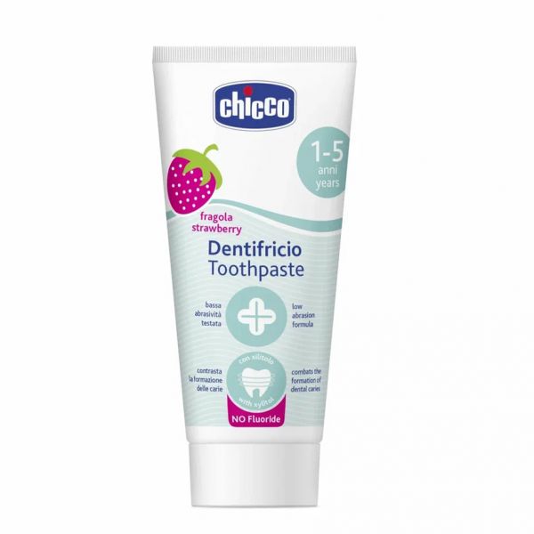Chicco зубная паста детская клубника 50 мл 12 месяцев+ - Chicco