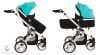 Детская коляска трансформер Babyruler ST-166 бирюзовая
