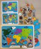 Пазлы для детей  Карта мира 