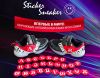 Детские светящиеся кроссовки для обучения английскому языку STICKER SNEAKER