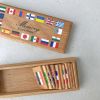Мемори "Флаги мира" в деревянной коробочке