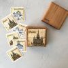 Кубики с картинками "Храмы России" (4 кубика в деревянной коробочке)