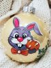 Новогодний шар на елку  Любитель морковки  (Символ года)