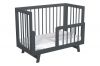 Кроватка для новорожденного Lillaland - модель Lilla Aria темно-серая